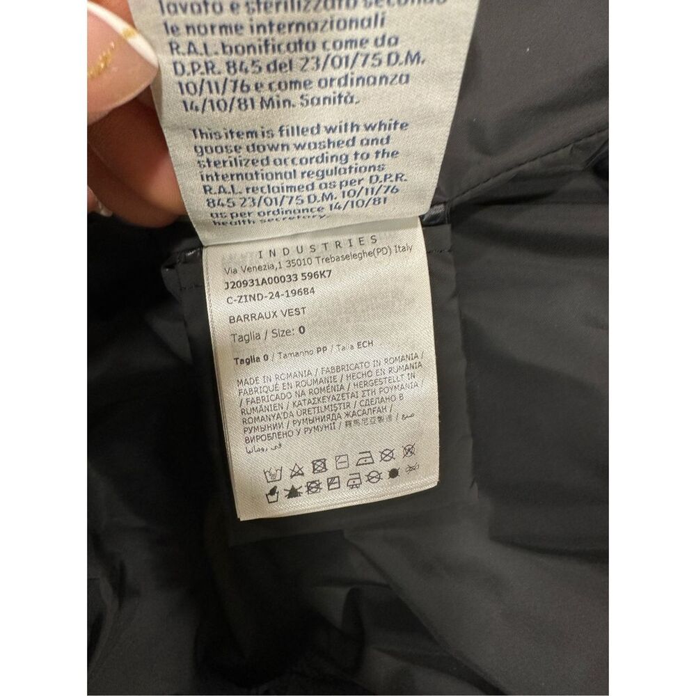 MONCLER BARRAUX HOODED DOWN VEST SIZE 0 / XS $1,800.00 - Picture 15 of 16